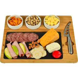 Picnic at Bamboo & Slate Cheese Charcuterie Board Cheese Knife & Cheese Markers