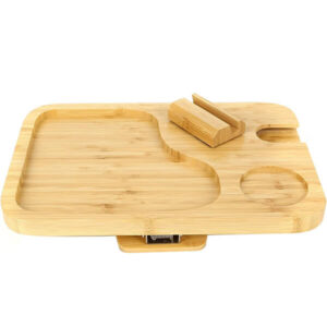 Sofa Armrest Tray with Phone Holder