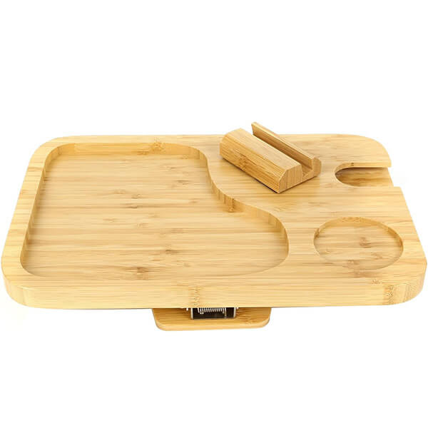 Sofa Armrest Tray with Phone Holder