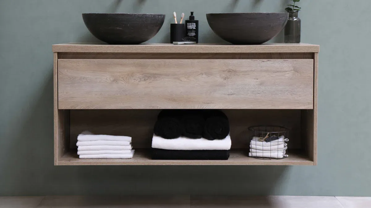 How Bamboo Shelves for Bathroom Save Space
