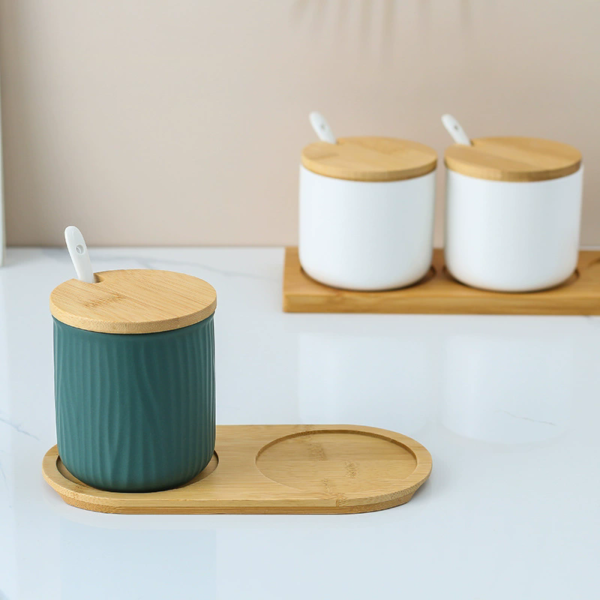 Bamboo Cup Tray with Bottom Support – Hotel Bathroom Toiletry Holder