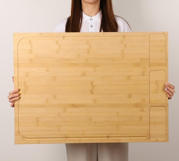 Bamboo Cooker Cover Board 75×54cm – Multi-Purpose Stove Top Cover, Kitchen Cutting Board & Countertop Extension Shelf - Image 5