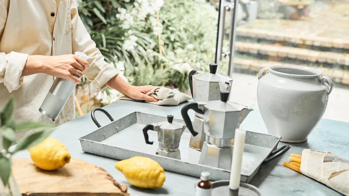 Bamboo Cutlery Tray Hygiene