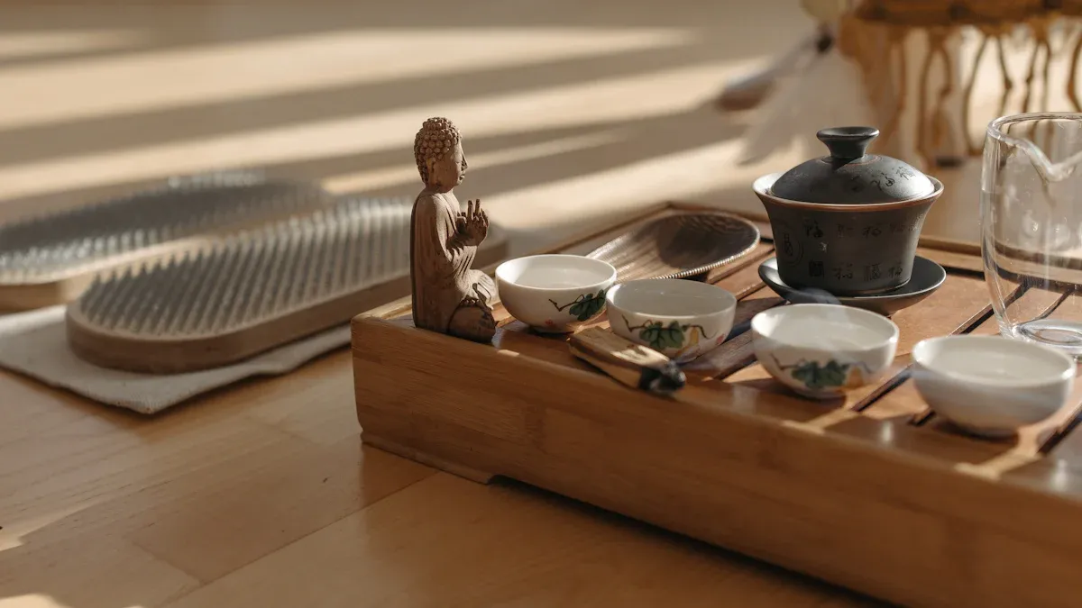 Home Organization Using Bamboo Trays