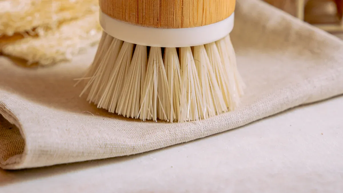 Removing stains and mold from bamboo trays