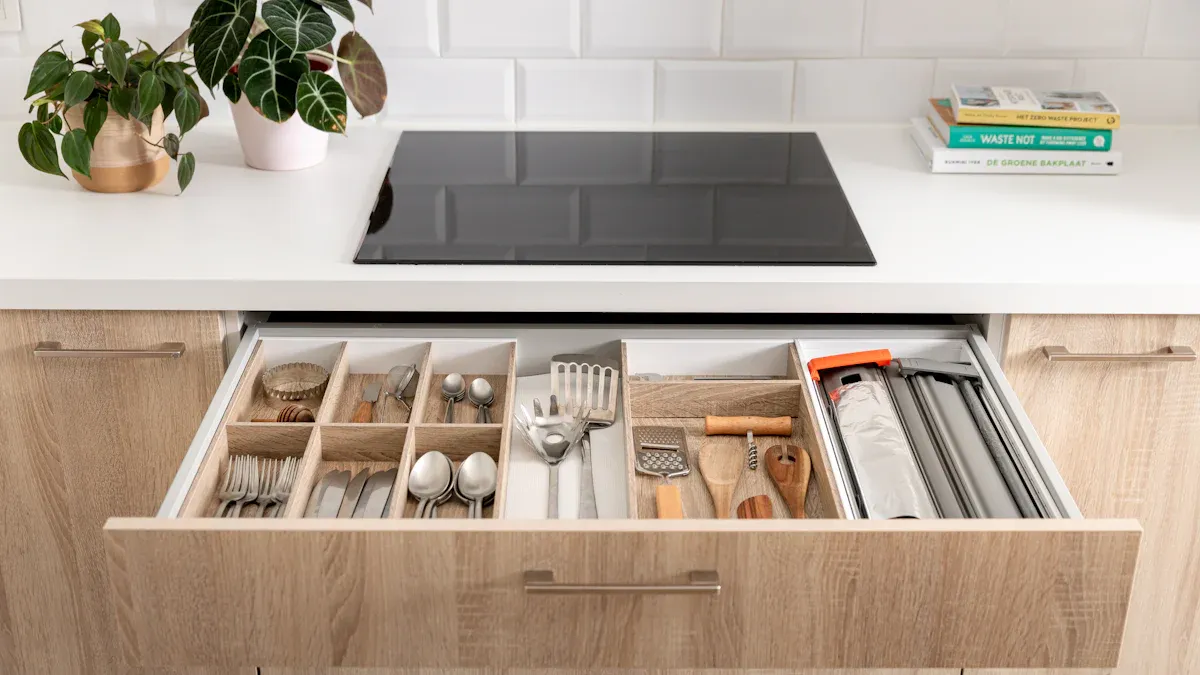 End Drawer Chaos with Superior Kitchen Organization