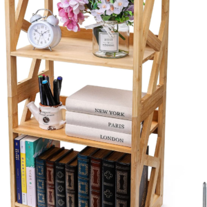 OEM/ODM Factory Support 3-Tier Natural Bamboo Bookcase Durable Eco-Friendly Shelving