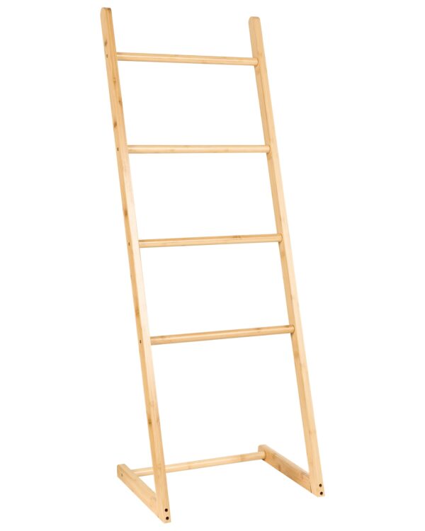 Eco-Friendly Freestanding Bamboo Towel Rack Wholesale 4 Tier Stable - Image 6
