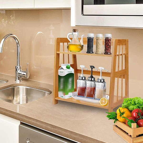bamboo spice rack