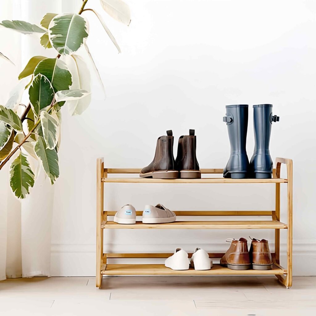 Bamboo Shoe Rack