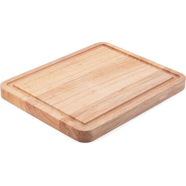 Rubberwood Cutting Board with Perimeter Trench 1 1