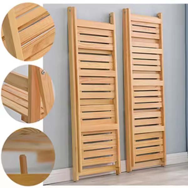 Solid Wood Bamboo Folding Multi Layer Storage Shelf 2 1